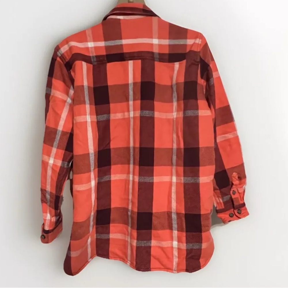 Carhartt Women's Rugged Flex Loose Fit Heavyweight Twill Flannel Plaid XL TW5036 - Picture 2 of 4
